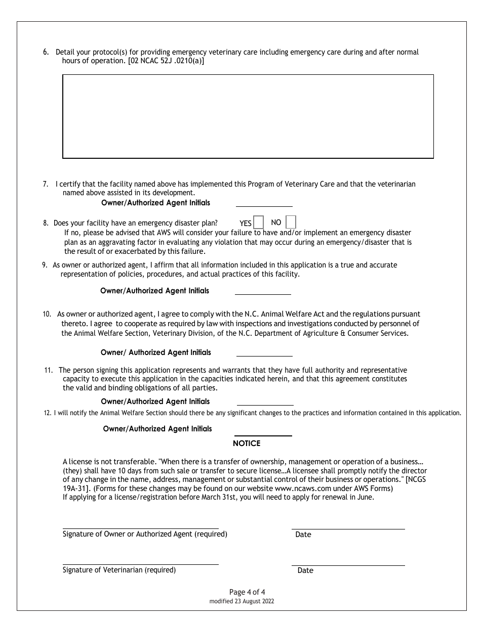 Pet Shop Application - North Carolina, Page 5