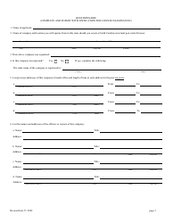 Application for Structural Pest Control License Examination - North Carolina, Page 4
