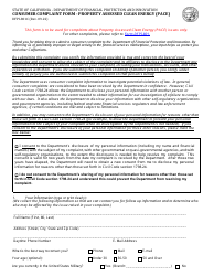 Form DFPI-801C Consumer Complaint Form - Property Assessed Clean Energy (Pace) - California