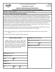 Form TC56-62 Project Application for State Match on Federal Aid for Development of Public Airports - Kentucky, Page 3