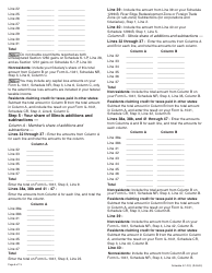 Instructions for Schedule K-1-P(2) Partner&#039;s or Shareholder&#039;s Share of Income, Deductions, Credits, and Recapture - Illinois, Page 6