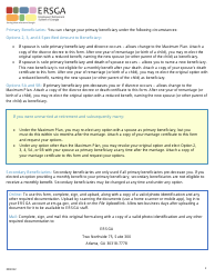 Form D6-ERS Ers Retiree Change of Beneficiary Form - Georgia (United States), Page 2