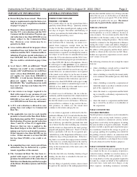 Instructions for Form CR-Q1 Commercial Rent Tax Return - 1st Quarter Return - New York City, Page 2
