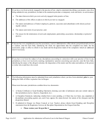 House Counsel Application - Oregon, Page 19
