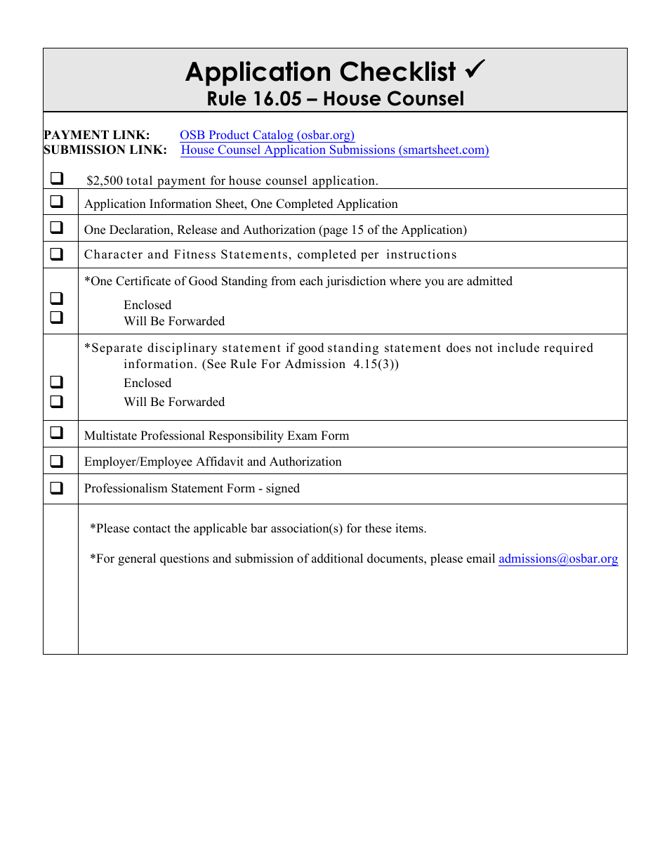 House Counsel Application - Oregon, Page 4