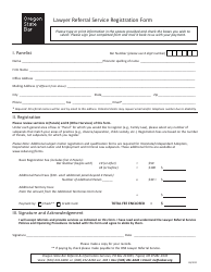 Lawyer Referral Service Registration Form - Oregon, Page 7