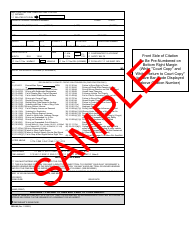 Form DR-049 Maryland Uniform Complaint and Citation - Sample - Maryland