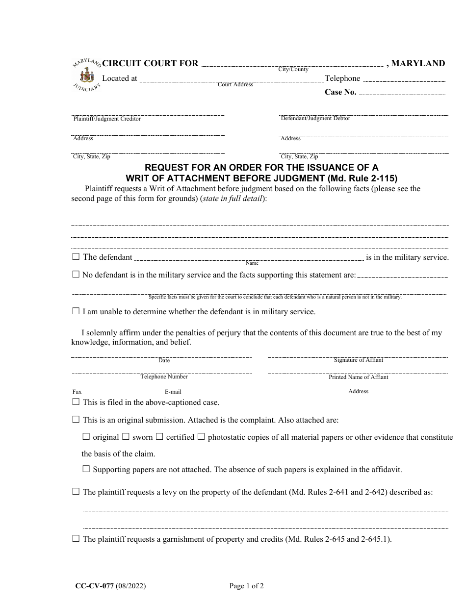 Form CC CV 077 Fill Out Sign Online And Download Fillable PDF form-cc-cv-077-fill-out-sign-online-and-download-fillable-pdf