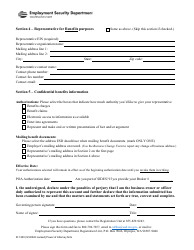 Form ID1200 Power of Attorney for Unemployment Insurance - Washington, Page 2