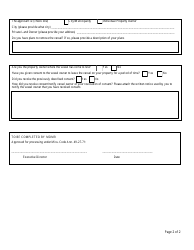 Vessel of Concern Reporting Form - Mississippi, Page 2