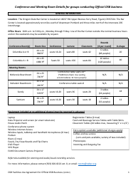 Osb Facilities Use Agreement for Groups Conducting Official Osb Business - Oregon