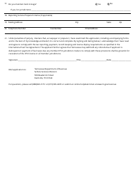 Form RV-R0011801 Application for International Fuel Tax Agreement (Ifta) - Tennessee, Page 2