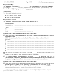 Form UCS-6341 Application for a Temporary Extreme Risk Protection Order - New York, Page 3