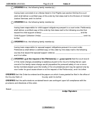 Form UCS-NCO4 Order Granting a Family Name Change - New York, Page 3