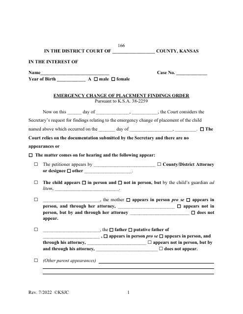 Form 166  Printable Pdf