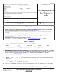 Formulario FL-676 Solicitud De Determinacion De Pagos Atrasados De Manutencion - California (Spanish)
