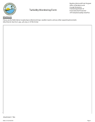 Turbidity Monitoring Form - Florida, Page 4