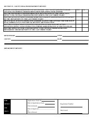 Form DH4105 Application for Master Septic Tank Contractor Registration - Florida, Page 2