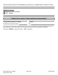 Form DOC02-027 Virtual/Telephonic Hearing Request - Washington, Page 2