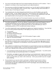 Form DOC02-330 Sex Offense Treatment and Assessment Programs Informed Consent for Prison Treatment - Washington, Page 2