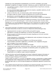 Form DOC02-402ES Sex Offense Treatment and Assessment Programs Informed Consent for Community Treatment - Washington (English/Spanish), Page 2