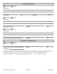 Form DOC03-510 Tuition Reimbursement Request - Washington, Page 2