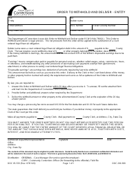 Document preview: Form DOC05-533 Order to Withhold and Deliver - Entity - Washington