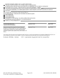 Form DOC09-197ES Disciplinary Hearing Appeal Decision - Washington (English/Spanish), Page 2