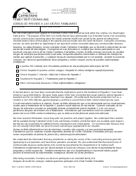 Document preview: Form DOC13-437ES Family Visit Counseling - Washington (English/Spanish)