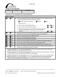 Form DOC13-589 Covid-19 Vaccination - Washington