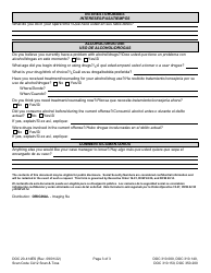 Form DOC20-414ES Intake Questionnaire - Washington (English/Spanish), Page 3