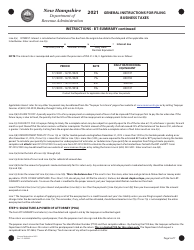 Instructions for Form BT-SUMMARY, BET - New Hampshire, Page 5