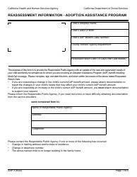 Form AAP3 Reassessment Information - Adoption Assistance Program - California