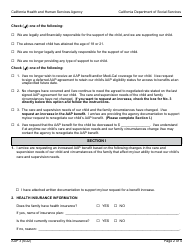 Form AAP3 Reassessment Information - Adoption Assistance Program - California, Page 2