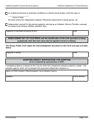 Form AD924 Independent Adoption Placement Agreement - California, Page 3