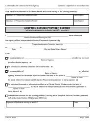 Form AD924 Independent Adoption Placement Agreement - California, Page 5