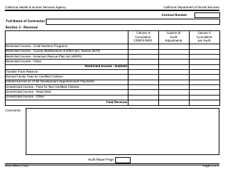 Form AUD9500 Audited Attendance and Fiscal Report for Child Development Programs - California, Page 5