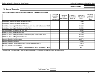 Form AUD9500MHCS Audited Attendance and Fiscal Report for Child Development Programs With Early Childhood Mental Health Consultation Services - California, Page 8