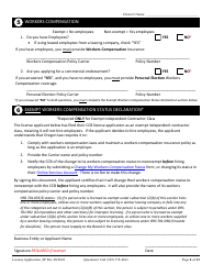 License Application for Sole Proprietorship (Residential, Commercial or Dual Endorsement) - Oregon, Page 6