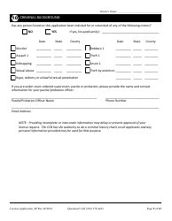 License Application for Sole Proprietorship (Residential, Commercial or Dual Endorsement) - Oregon, Page 9