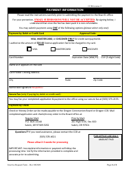 Inactive License Status Request Form - Oregon, Page 2