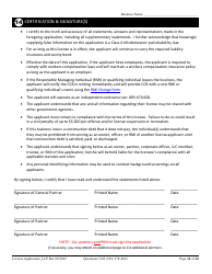 License Application Limited Liability Partnership (LLP ) or Limited Partnership (Lp) (Residential, Commercial or Dual Endorsement) - Oregon, Page 14