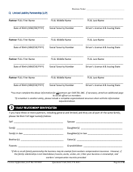 License Application Limited Liability Partnership (LLP ) or Limited Partnership (Lp) (Residential, Commercial or Dual Endorsement) - Oregon, Page 6