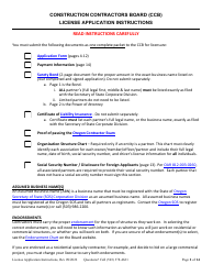 License Application for Partnership or Joint Venture (Residential, Commercial or Dual Endorsement) - Oregon, Page 2