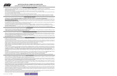 Document preview: Formulario DMV14 SP Notificacion De Cambio De Direccion - California (Spanish)