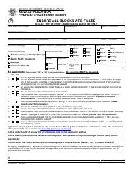 Form DPS802-07202 Concealed Weapons Permit New Application - Arizona, Page 2