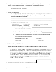 Application for Reimbursement - Client Security Fund - California, Page 3
