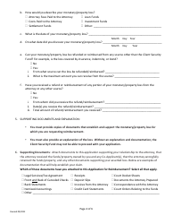 Application for Reimbursement - Client Security Fund - California, Page 4