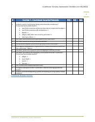 Courthouse Security Assessment Checklist - Arizona, Page 5