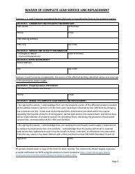 Waiver of Complete Lead Service Line Replacement - Illinois, Page 3